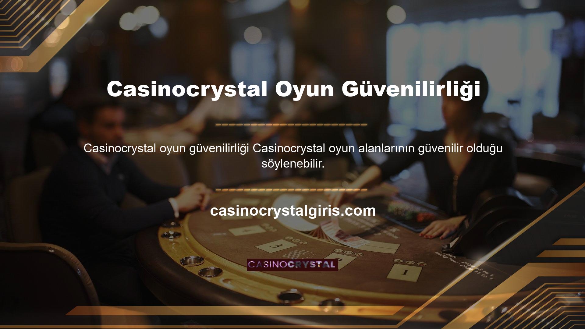 Casinocrystal depozitosu ve geri çekilme